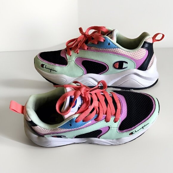 Champion Colorful Sneakers‎ Women’s Size 7 - Picture 1 of 6